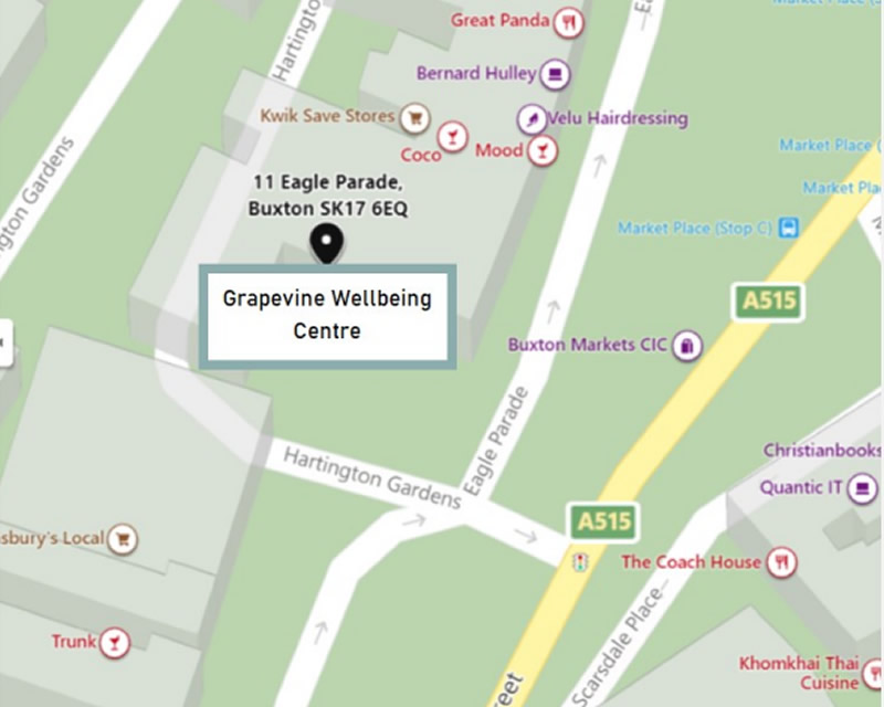 Grapevine Wellbeing Centre Location Map - view full size on new page Grapevine Wellbeing Centre